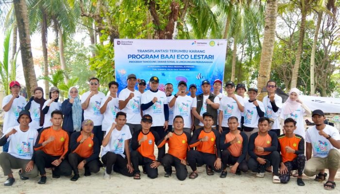 Pertamina Patra Niaga Regional Sumbagsel Tanam 760 Bibit Terumbu Karang, Jaga Ekosistem Pulau Tikus Bengkulu