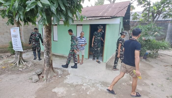 RTLH Sriyanti Masuki Tahap Finishing, Satgas Bersihkan Lingkungan Rumah Sekitar