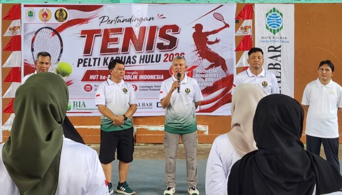 Semarak HUT ke-81 RI, PELTI Kapuas Hulu Gelar Pertandingan Tenis: Ajang Silaturahmi dan Sportivitas Para Pecinta Tenis
