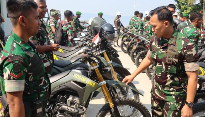 Tegaskan Disiplin, Dandim 1803/ Fakfak Gelar Pemeriksaan Kendaraan Dinas