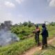 Gercep Babinsa Bukit Baru Monitoring Kebakaran Lahan Gambut