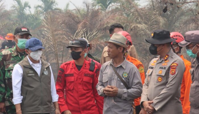 Menteri Kehutanan Tinjau Karhutla Tanjab Timur, Polda Jambi Perkuat Pencegahan dan Penegakan Hukum