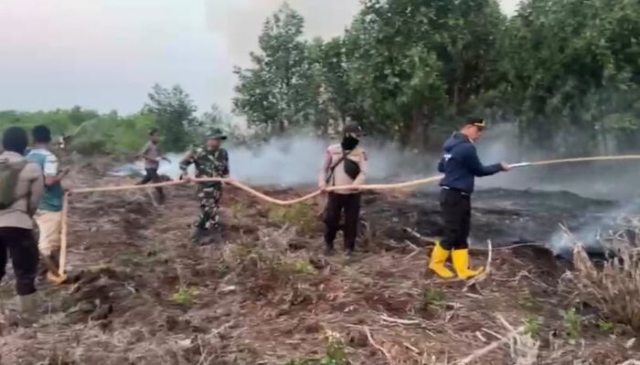 Patroli Karhutla di Tahura Batanghari Temukan Titik Api, Satgas Gabungan Langsung Bergerak Padamkan