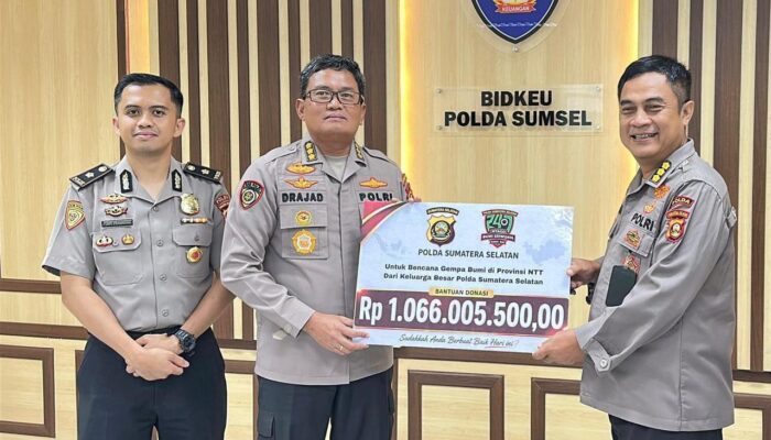 Polda Sumsel Salurkan Bantuan Rp1,066 Miliar untuk Masyarakat Terdampak Bencana di NTT