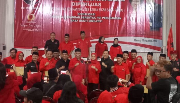 Konsolidasi Struktur Dikebut, PDIP Kota Malang Pasang Target Besar Pemilu 2029