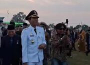 Bupati Batang Hari Hadiri Upacara Penurunan Bendera Merah Putih HUT ke-81 RI
