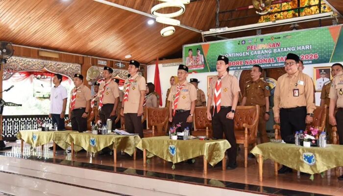 Bupati Batang Hari Lepas Kontingen Jambore Nasional XII Tahun 2026