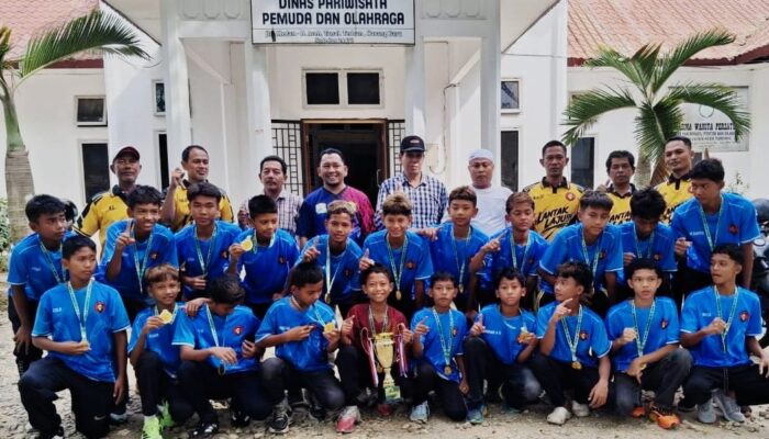 Menang Piala Soeratin U 13 PSSI Aceh 2026, Tamiang United FC di Sambut Asissten I Setdakab