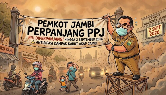 ISPU Kota Jambi Sangat Tidak Sehat, Pemkot Perpanjang PJJ hingga 2 September 2026
