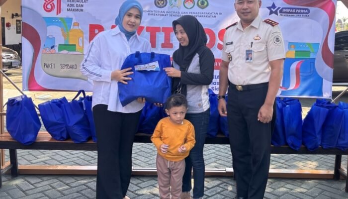 Jelang HUT RI Ke-81, Lapas Sidoarjo Salurkan 45 Paket Sembako, Remisi untuk Ratusan Napi dan 12 Bebas