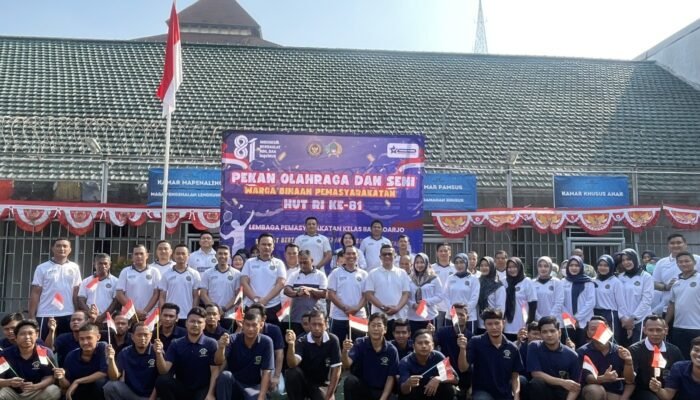Lapas Sidoarjo Buka PORSENAP 2026, Pelepasan Balon Tandai Dimulainya Pekan Olahraga dan Seni Warga Binaan
