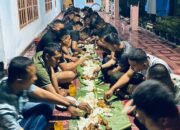 Makan Malam Bersama, Satgas TMMD ke-129 Kodim 0418/Palembang Pererat Kebersamaan Dengan Warga
