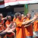 WBP Lapas Sidoarjo Ikuti Senam Pagi Rutin Jaga Kesehatan Jasmani dan kedisiplinan