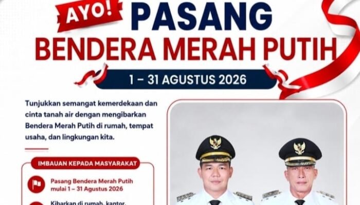 Pemkab Kapuas Hulu Ajak Warga Kibarkan Bendera Merah Putih Sepanjang Agustus 2026