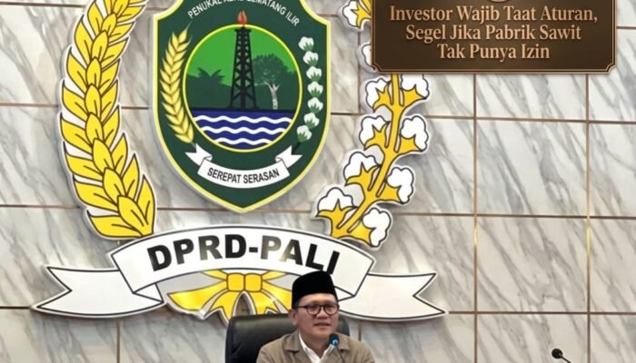 Wakil Ketua DPRD Kabupaten PALI Firdaus Hasbullah: Investor Wajib Taat Aturan, Segel Jika Pabrik Sawit Tak Punya Izin