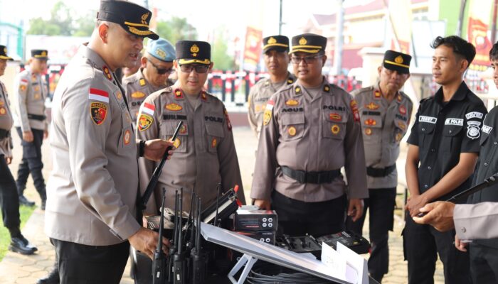 Pastikan Siap Oprasi, Kapolres Kapuas Hulu Cek Langsung 329 Ranmor dan 396 Pucuk Senpi Milik Polres