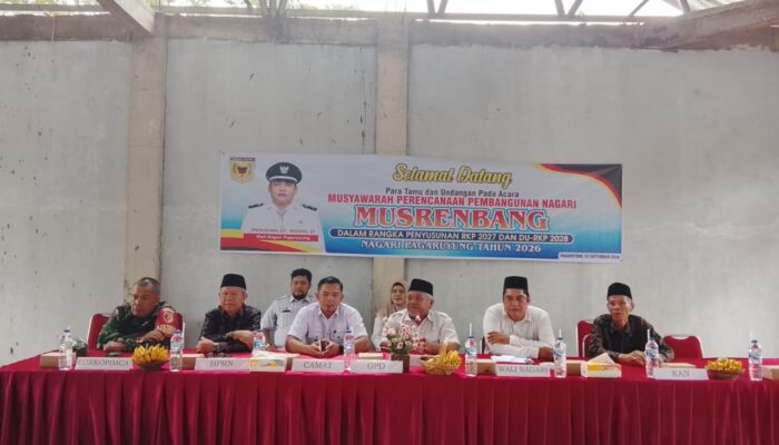 Nagari di Pusat Perkantoran, Dua Penyumbang PAD Terbesar Berada di Pagaruyung