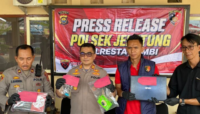 Polsek Jelutung Ungkap Kasus Curat, Satu Tersangka Ditangkap Usai Terekam CCTV