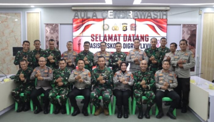 Kapolrestabes Palembang Terima Tim Seskoad, Perkuat Sinergi Penanggulangan Karhutla