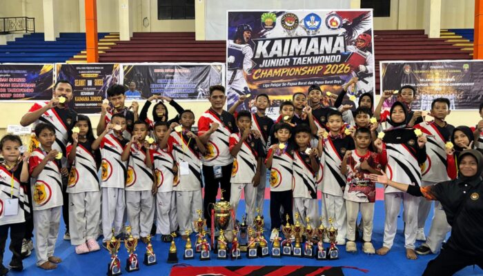 BTC Polres Fakfak Sabet 19 Emas dan 3 Gelar Atlet Terbaik di Kejuaraan Taekwondo se-Papua Barat dan Papua Barat Daya