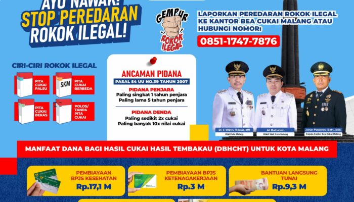 Pemkot Malang Gencarkan Pemberantasan Rokok Ilegal