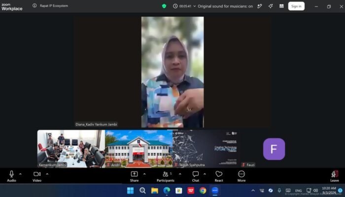 Jelang Launching IP Ecosystem, Kanwil Kemenkum Jambi Perkuat Pengelolaan Data Kekayaan Intelektual