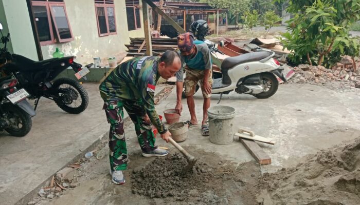 Rehab Rumah Dinas Koramil Pakjo Capai 55 Persen, Pekerjaan Terus Dikebut