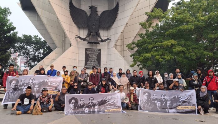 Forum Jurnalis Sumsel Gelar Doa Bersama untuk Teman Sejawat yang Hilang