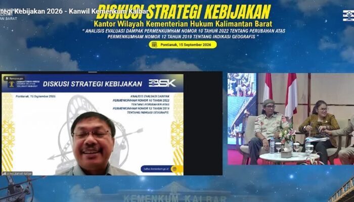 Kanwil Kemenkum Jambi Ikuti DSK Kalbar 2026, Bahas Dampak Kebijakan Indikasi Geografis