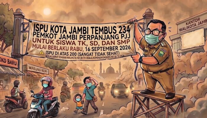ISPU Kota Jambi Tembus 234, Pemkot Perpanjang PJJ untuk Siswa TK hingga SMP