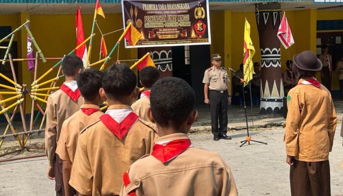 Bentuk Generasi Muda Disiplin dan Tangguh, Saka Bhayangkara Polres Fakfak Gelar Perjusami 