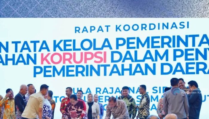 Bupati Karo Teken Komitmen Bersama KPK, Perkuat Tata Kelola Pemerintahan