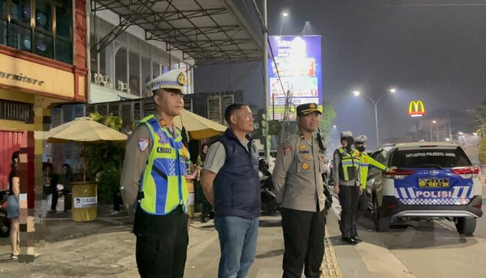 Sikat Berandalan Bermotor dan Knalpot Brong, Polresta Jambi Gelar Patroli Gabungan Skala Besar
