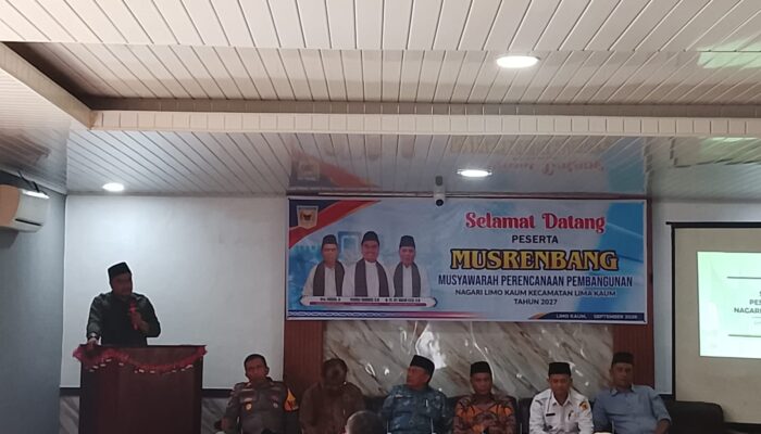 Anggaran Nagari Menyusut, Lima Kaum Harapkan Dukungan DPRD untuk Pembangunan 2027