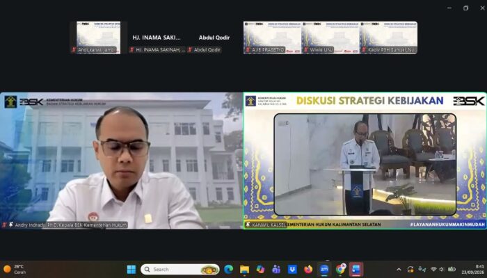 Perkuat Pengawasan Notaris, Kanwil Kemenkum Jambi Ikuti Evaluasi Nasional DSK 2026