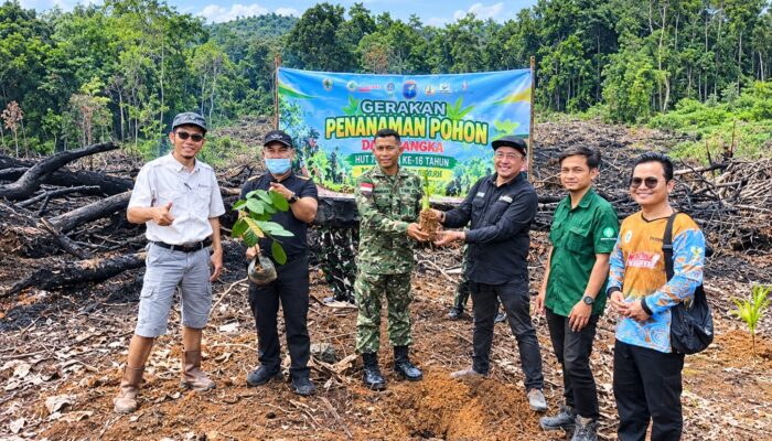 PT AMS Region Sejiram Gandeng TNI Hijaukan Desa Kenerak, Sinergi Jaga Lingkungan Makin Kuat