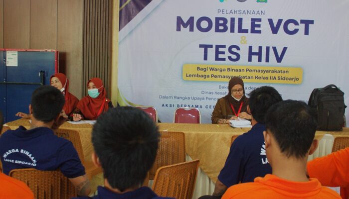 Lapas Sidoarjo Gandeng Dinkes Screening HIV dan Sifilis untuk Warga Binaan