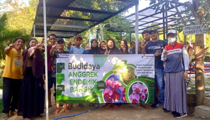 Pertamina Patra Niaga Regional Sumbagsel Kembangkan Budidaya dan Pelestarian Anggrek di Bangka Tengah