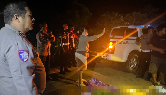Laka Lantas Maut di Jalan Lintas Timur Putussibau Selatan, Satu Pengendara MD di Lokasi