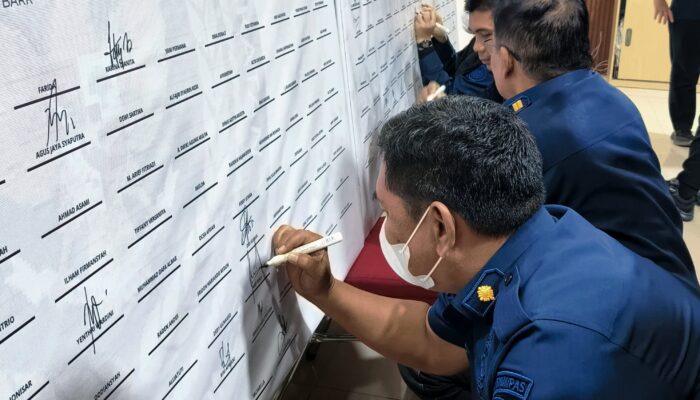 Rutan Kelas I Palembang Teguhkan Komitmen Perangi Narkoba