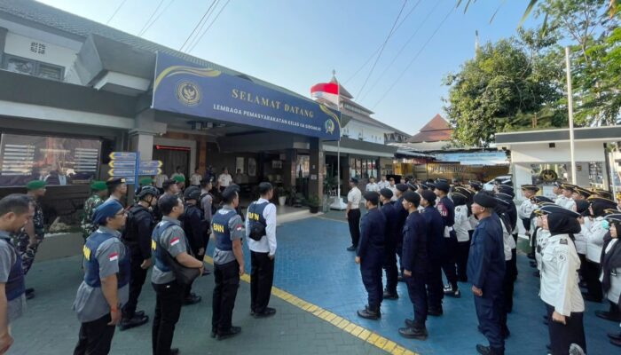 Lapas Sidoarjo Gelar Razia Gabungan dan Tes Urine, 60 Warga Binaan Dinyatakan Negatif Narkoba