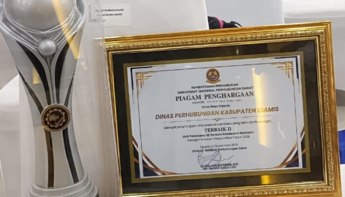 Ciamis Raih Terbaik II Nasional Uji Berkala Kendaraan Bermotor
