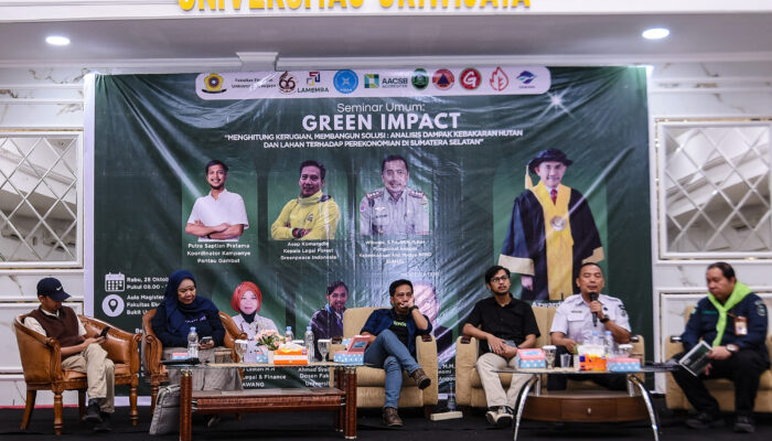 Soroti Dampak Buruk Karhutla Sumsel, Mafesripala Gelar Seminar Umum Green Impact di Unsri Palembang