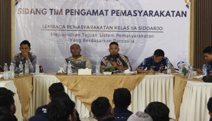 Lapas Sidoarjo Gelar Sidang TPP, Perkuat Proses Reintegrasi Warga Binaan
