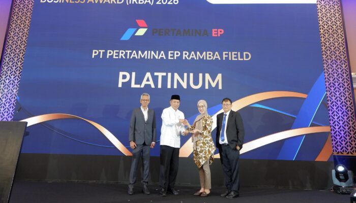 Tumbuh Bersama Masyarakat dan Lingkungan, Pertamina EP Ramba Raih Penghargaan Platinum IRBA dan ENSIA 2026