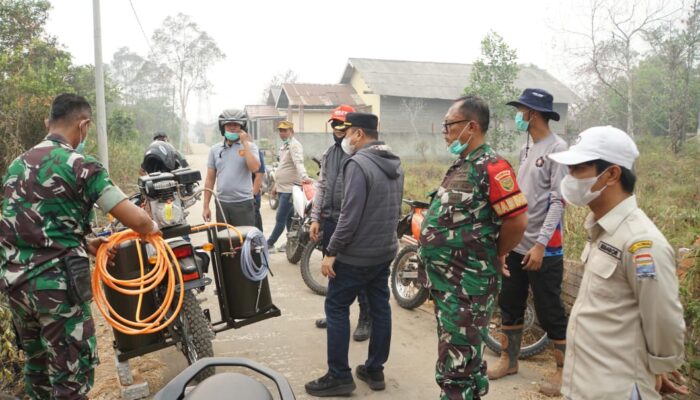 Ini Pantauan Satgas Karhutla Kodim 0418/Palembang Bersama Tim Gabungan Patroli Wilayah Sematang Borang