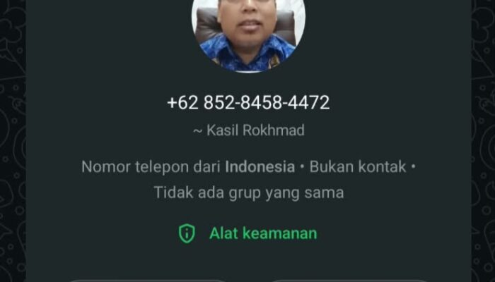 Waspada Penipuan WhatsApp! Nama dan Foto Direktur RSUD dr. Iskak Tulungagung Dicatut, dr. Kasil Rokhmad Tegaskan Bukan Nomornya