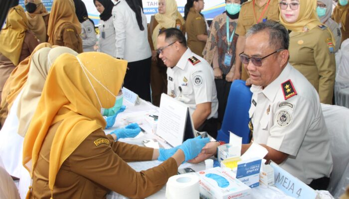 Perkuat Pelayanan Kesehatan, Rutan Kelas I Palembang Gelar Cek Kesehatan Gratis Untuk Pegawai dan Warga Binaan