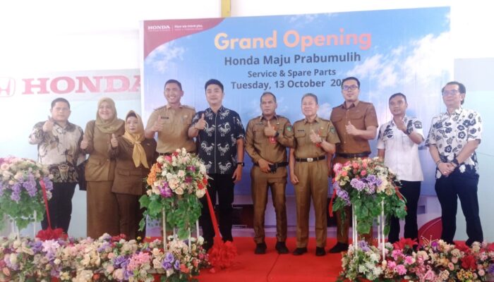 Asisten III Hadiri Grand Opening Ceremony Honda Maju Prabumulih