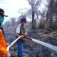 Bupati Muba Turun ke Muara Medak, Petugas dan Warga Bersatu Padamkan Karhutla